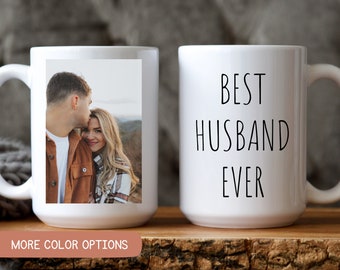 Custom Photo Mug Husband, Personalized Photo for Husband, Photo Mug Hubby, Best Husband Ever Mug, Personalized Photo Coffee Mug, Best Hubby