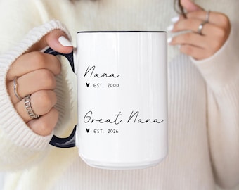 Nana to Great Nana Pregnancy Announcement, Pregnancy Reveal, New Baby Announcement, Baby Reveal, Nana to Great Nana, Mother's Day Gift
