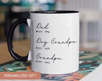 Dog Grandpa to Human Grandpa Mug: Pregnancy Announcement Gift
