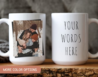 Personalized mug with picture, Christmas Photo Mug, custom photo mug, customizable Mug for Women, Men or Kids, personalized photo gifts