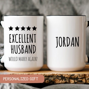 Funny Anniversary Mug For Husband, Custom Anniversary Cup, Husband Birthday Mug, 1st Anniversary Gift From Wife, Husband Valentine Gift