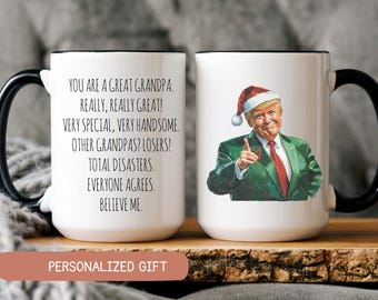 Grandpa Mug Grandpa Gifts for Birthday Funny Trump mug Fathers Day Grandfather Gift for Him Christmas Mens Gifts for Granddads