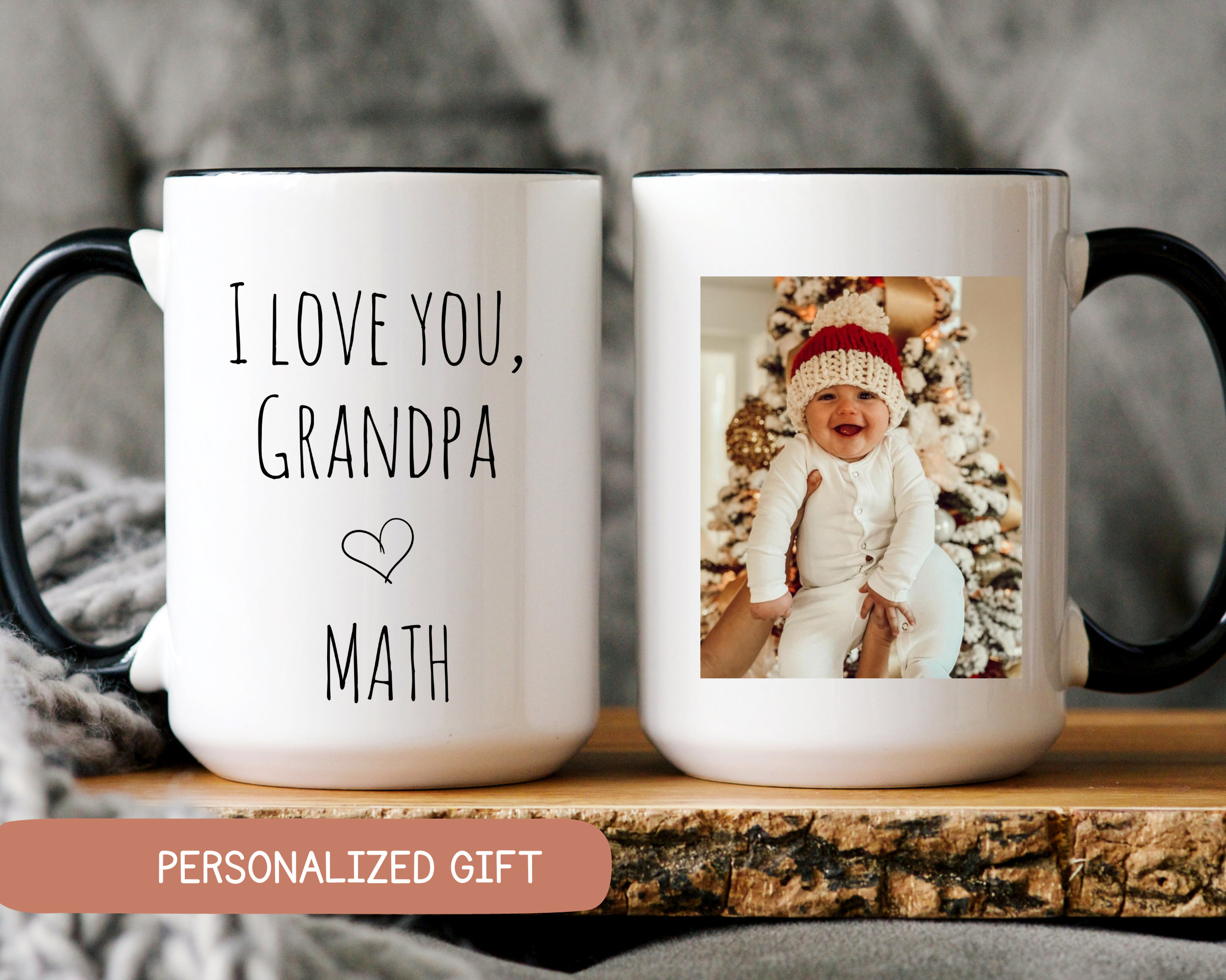 Custom Grandpa Photo Tumbler Coffee Cup – Hippo Boutique