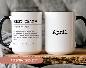 Best Team Gifts, Personalized Team Coffee Mug, Best Team Definition Mug, Dream Team Coffee Cup, Gift for Coworker Mug, Custom Coworker