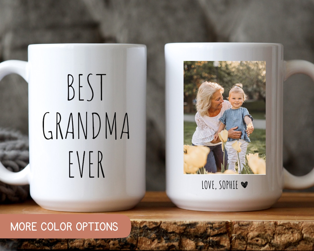 Best Grandma Ever Mug, Grandma Picture Mug, Mothers Day Gift Grandkids