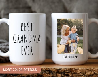 Best Grandma Ever Mug, Grandma Picture Mug, Mothers day Gift Grandkids, Personalized Grandma Gift, Custom Grandma Gift Grandchildren