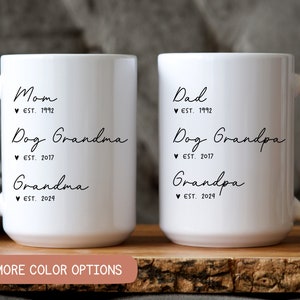 Promoted From Dog Grandparents To Human Grandparents, Pregnancy Announcement, New Grandpa and Grandma Gift, Baby Announcement