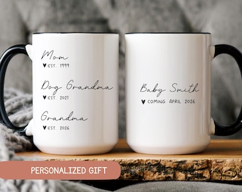 Promoted From Dog Grandparents To Human Grandparents, Pregnancy Announcement, New Grandpa and Grandma Gift, Baby Announcement, Grandma to Be