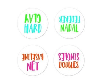 Tennis Spin Stickers, Tennis spin sticker pack, Tennis Racket Sticker, Tennis Gift, Gift for Tennis Player
