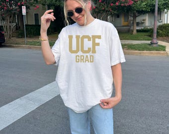 Comfort Colors UCF Grad Shirt, UCF Knights, graduation day shirt, University Central Florida apparel, graduation gift, UNISEX