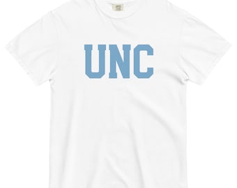 Koszulka UNC Comfort Colors, UNC Tarheels, koszulka na dzień ukończenia szkoły, odzież UNC, koszulka University North Carolina, prezent na ukończenie szkoły