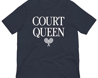 Court Queen Tennis Tshirt, Tennis team shirts, tennis team gifts, funny tennis shirt, women’s tennis shirt, Tennis Captain shirt