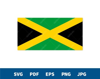 Flag of Jamaica | svg - pdf - eps - png - jpg