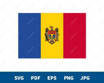 Flag of Moldava | svg - pdf - eps - png - jpg