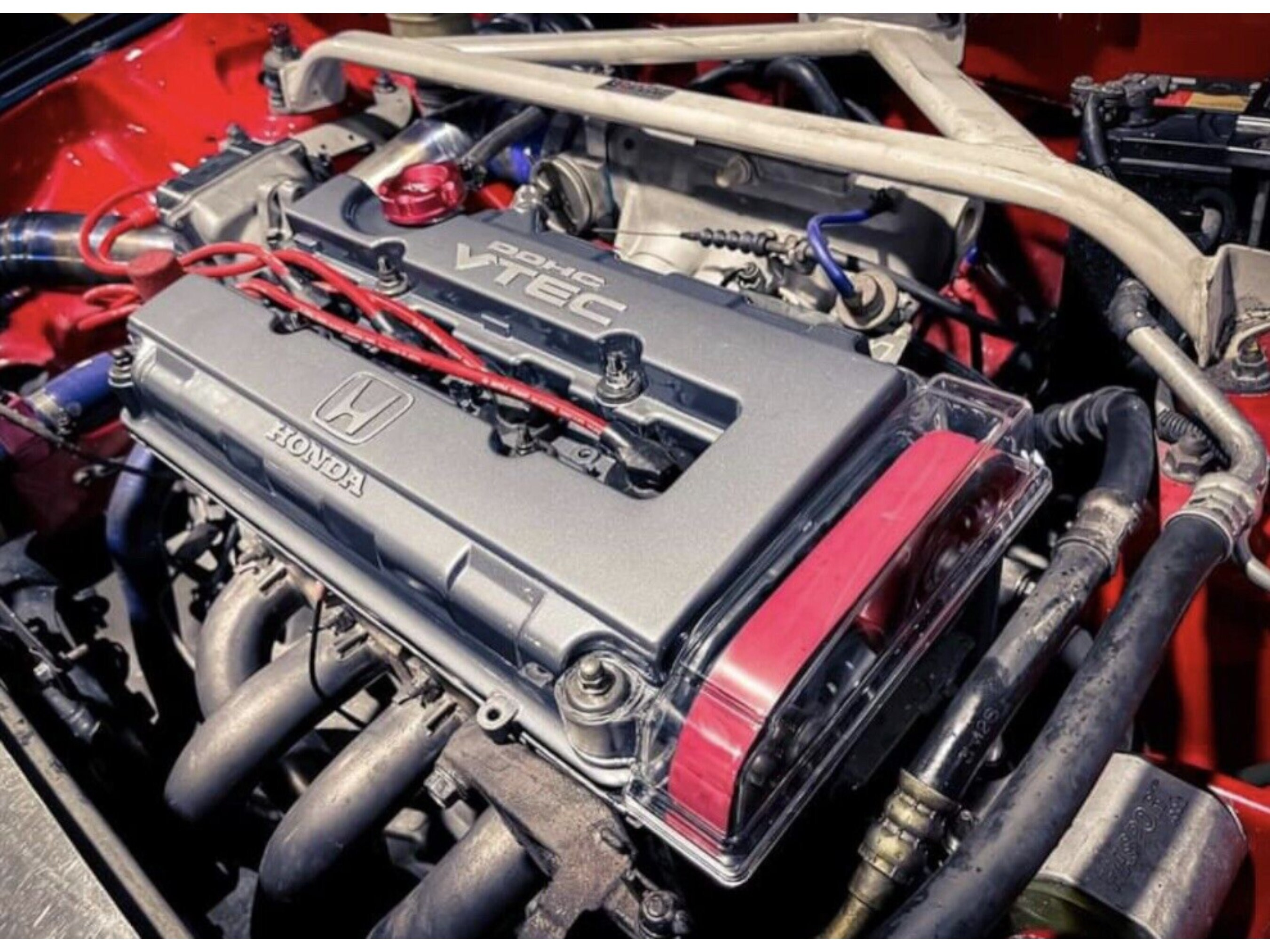 B Series B16A B16B Clear Valve Timing Cover Fit Honda Civic EG6 EG9