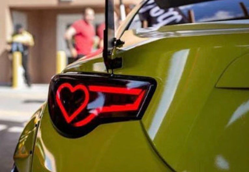 Custom GT86 FRS BRZ Love Heart Tail Lights With Show Dancing Mode