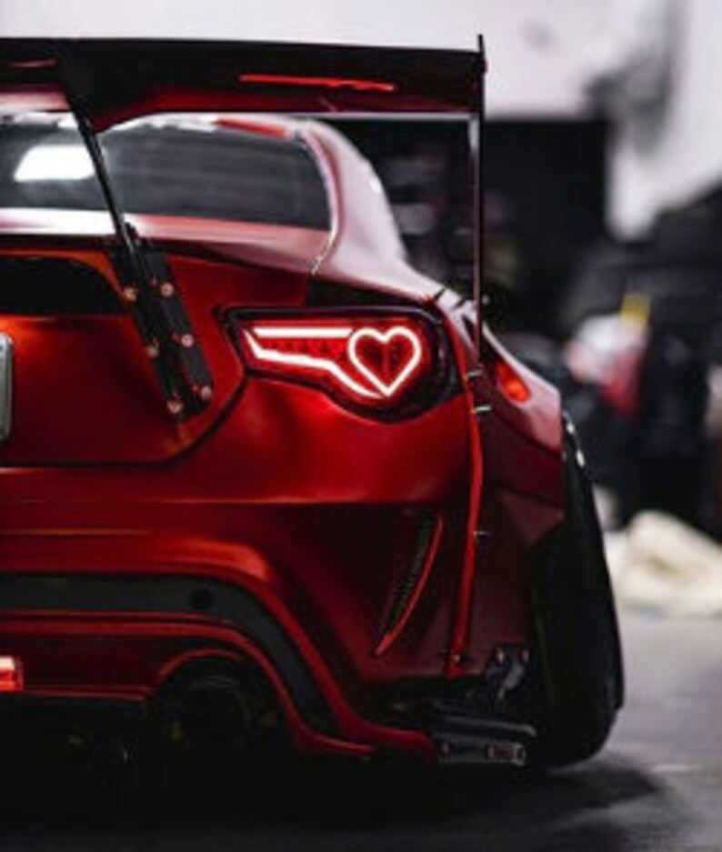 Custom GT86 FRS BRZ Love Heart Tail Lights With Show Dancing Mode