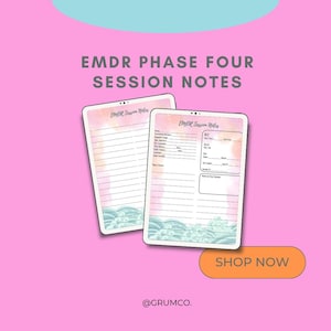 EMDR Phase Four Session Notes | Therapy Documentation Template (Digital Download)
