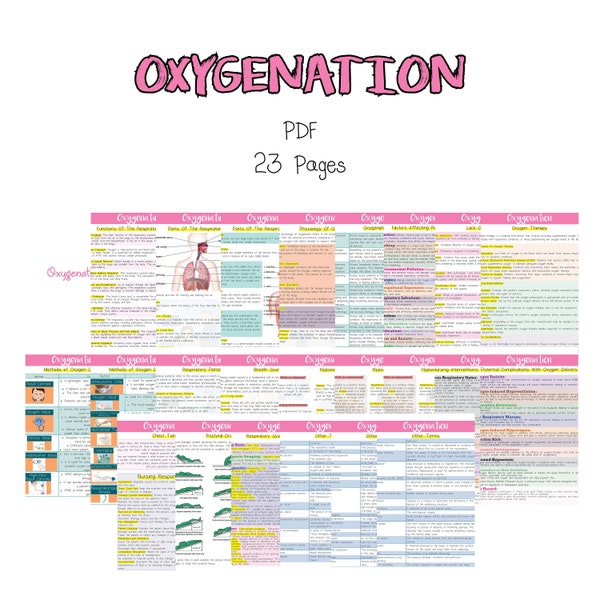 Oxygenation Nursing Study Guide