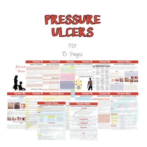 Puede incluir: Un documento PDF de 15 páginas titulado "Úlceras por presión" con ilustraciones y texto sobre las causas, la prevención y el tratamiento de las úlceras por presión.