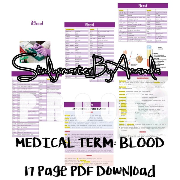 Medical Terminology of Blood