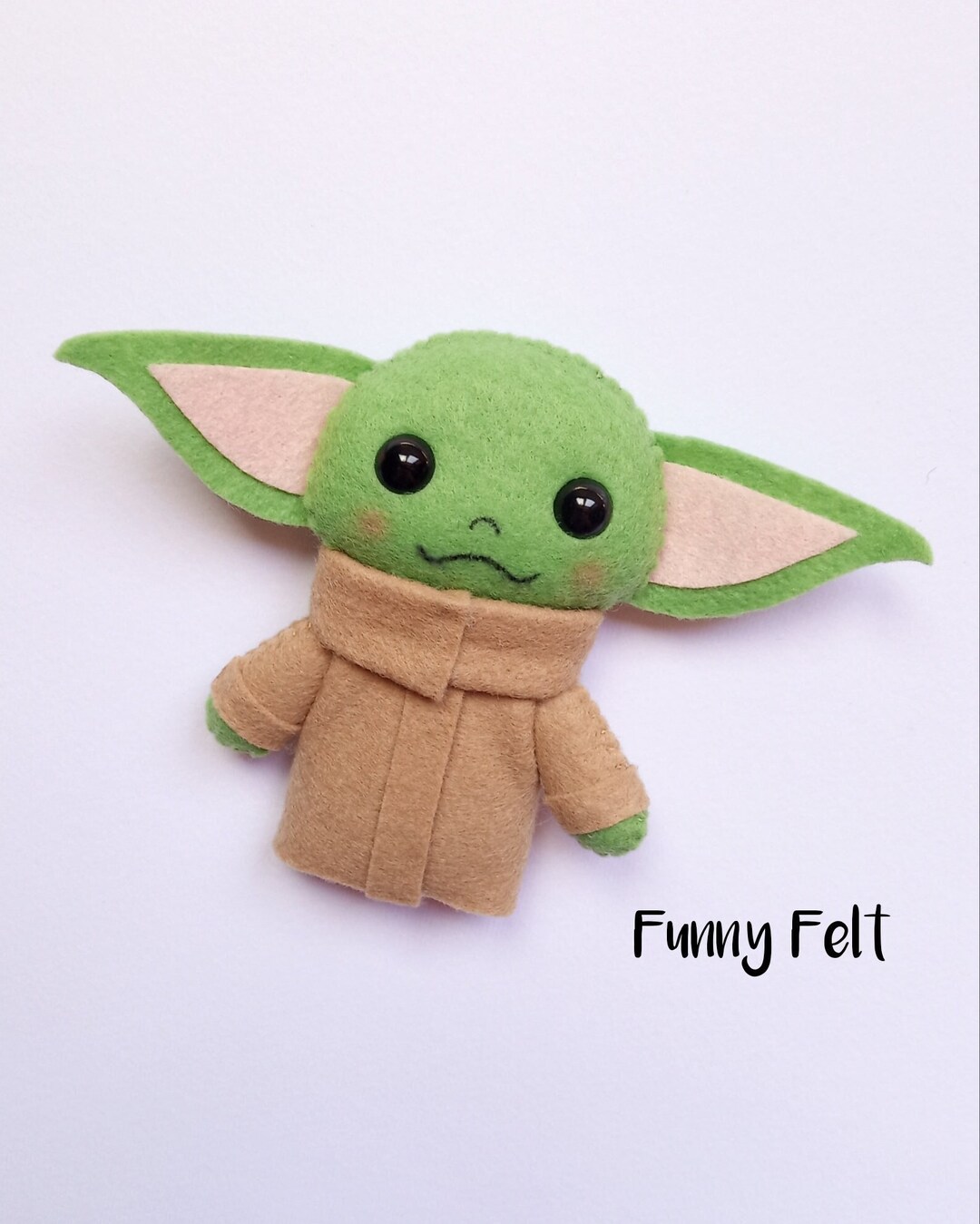 Baby Alien Plush Doll, Baby Child Alien Ornament, Cute Handmade Felt