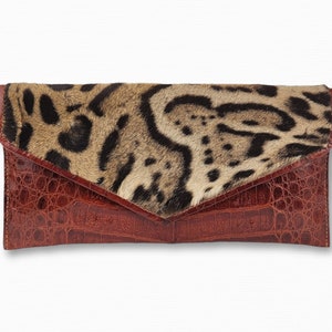 Authentic Stylish Alligator Envelope Bag perfect Valentine&#39;s Gift, Birthday Gift
