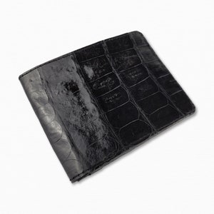 Elegant Alligator Leather 6SLT Bifold Wallet  anniversary gift for Him - Perfect Gift for Husband, Valentine&#39;s Gift, Birthday Gift