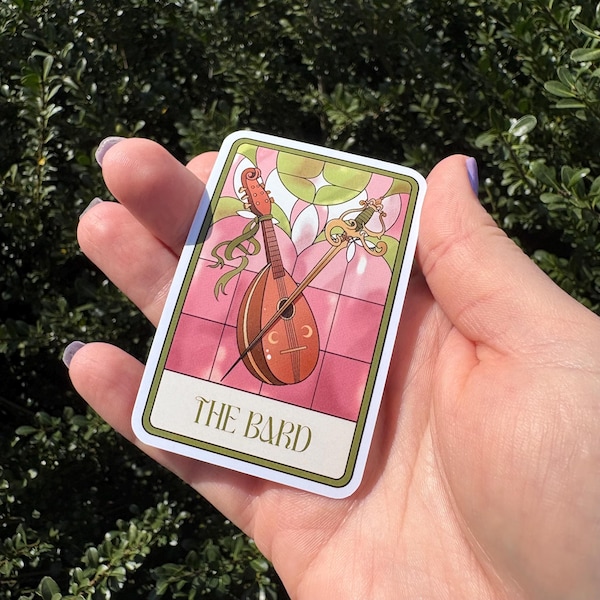 Bard Class Sticker | Tarot, Vinyl, D&D, DND