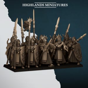 Aegean Elfen Sea Guard Highland Miniatures Wargaming Elfen Modelle von Highland Miniatures für Fantasy Spiele
