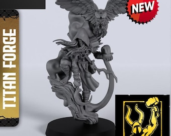 Sylvan Druid Held Titanforge Holz Elfe Miniatur 28mm oder 32mm von Titan Forge mit Basis