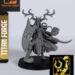 Forest Prince Miniature 28mm or 32mm Scale by Titan Forge with Base Included