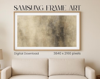 Neutral Abstract Texture Art for Samsung Frame TV: Digital Download