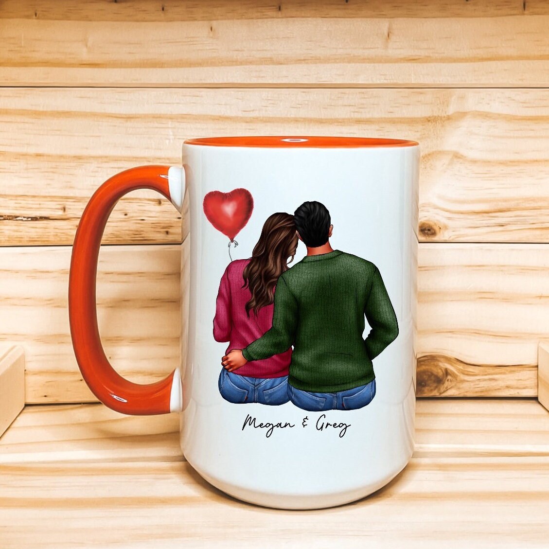Valentine Mug - Couple Mug - Wedding Mug - Custom Mug - Gifts For Family,  Lovers, Husband, Wife, Friends- Personalized Mug - 42585 42587