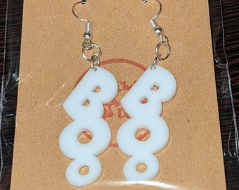 Halloween Earrings - Boo - Dangle Earrings