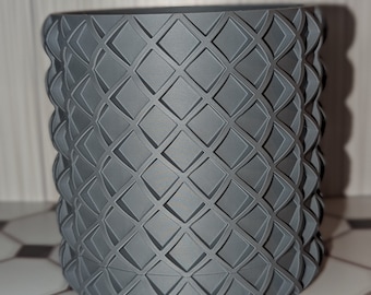 Bubble Lattice Planter w/detachable drip tray - 3d printed planter