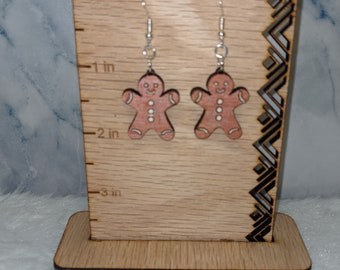 Gingerbread Man - Dangle Earrings