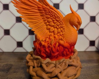 Phoenix Nest Dice Vault - 3d printed