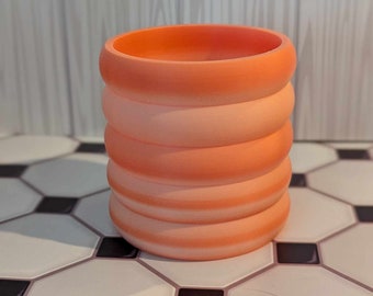 Big Bubble Planter w/detachable drip tray - 3d printed planter