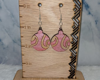 Round Ornament - Dangle Earrings