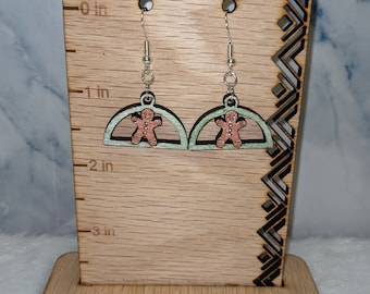 Gingerbread Man - Dangle Earrings