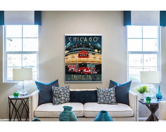 Chicago, Il Engine 78 | Firefighter Metal Print | Metal Wall Art | Fireman Metal Print | Firefighter Metal Wall Art | Firefighter Metal Art