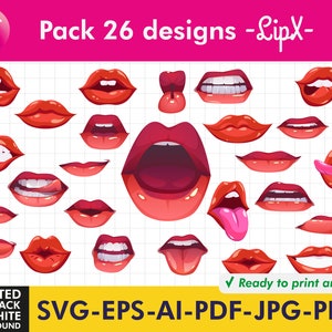 Pack 26 designs &quot;LIPS&quot; - Adult Industry Onlyfans Ideas | Onlyfans Content | Twitch Camgirl Snapchat Fansly Ideas