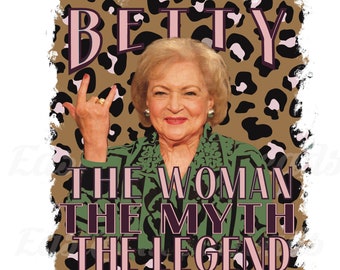 Betty white PNG for sublimation