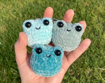 Velvet Crochet Frog Keychains | Mini Frog | Crochet Frog| Frog Amigurumi| Frog Keychain| Crochet Plush | Tiny Frog | Frog Plush | Handmade |