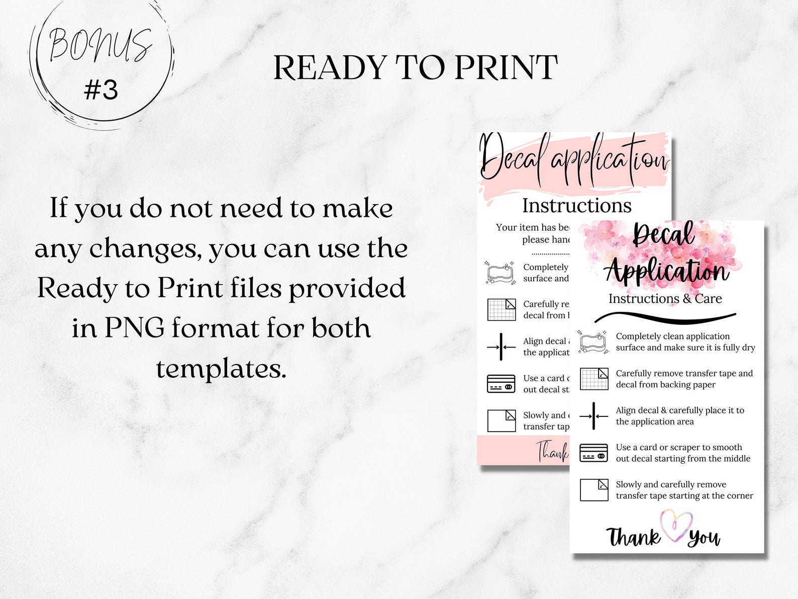 Vinyl Decal Instructions Printable Car Decal Directions How - Etsy