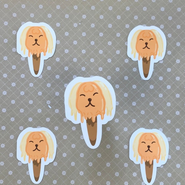 Cute Matte PUPPY POPSICLE STICKER,  Pupsicle dog Sticker, stationary, perfect for journaling, penpaling, and decorating!