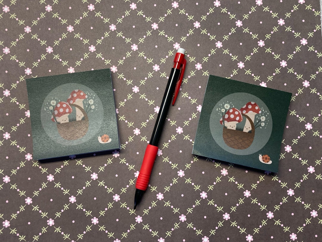 Cute Mushroom Cottage Core Design Post It Notes Brand Sticky Notes From ...