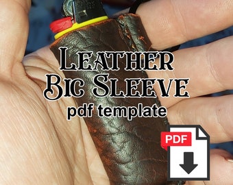 Lighter Sleeve Leather Pattern / Leather Bic keychain / PDF Digital Download