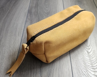 Suede Leather Dopp Kit